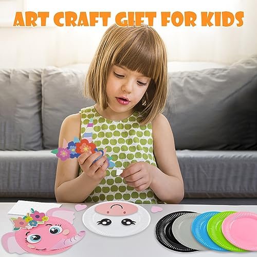 16 Pack Animal Paper Plate Craft Kit for Kids