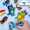 Bluey Suncatchers Kit: Fun Craft for Kids!