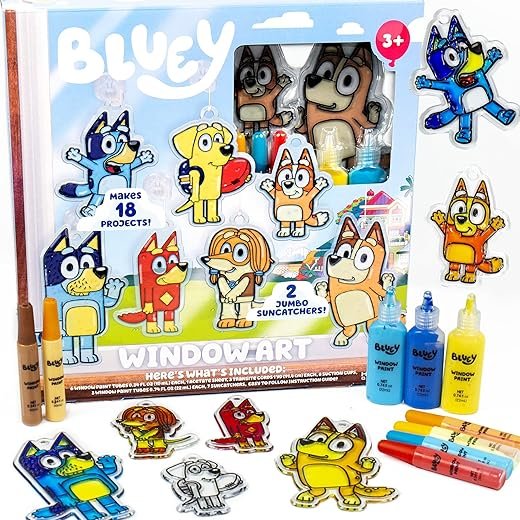 Bluey Suncatchers Kit: Fun Craft for Kids!