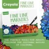 Crayola Fine Line Markers - 40 Vibrant Colors for Adults