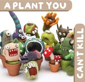 Create Unique Cactus Monsters: Woolbuddy Felting Kit for Beginners