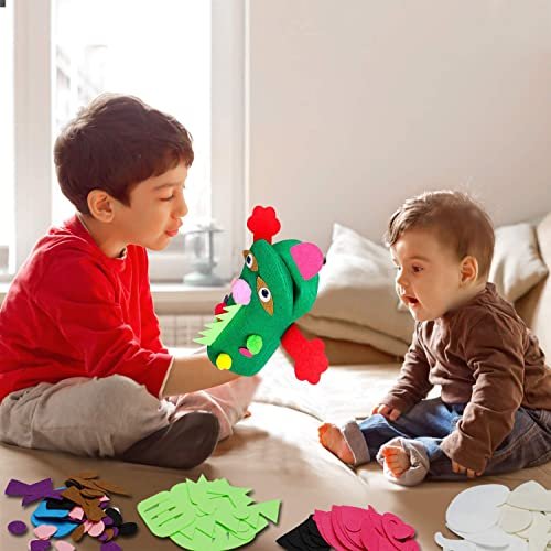 Creative DIY Hand Puppet Kit for Kids - 6 Pcs Fun!