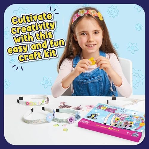 DIY Flower Headband Kit for Girls Ages 4-8