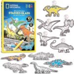 Glow-in-the-Dark Dinosaur Suncatcher Craft Kit for Kids