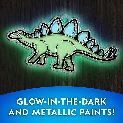 Glow-in-the-Dark Dinosaur Suncatcher Craft Kit for Kids