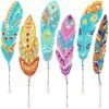 Henoyso DIY Diamond Painting Bookmarks - 6 Elegant Kits