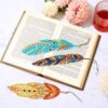 Henoyso DIY Diamond Painting Bookmarks - 6 Elegant Kits