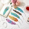 Henoyso DIY Diamond Painting Bookmarks - 6 Elegant Kits