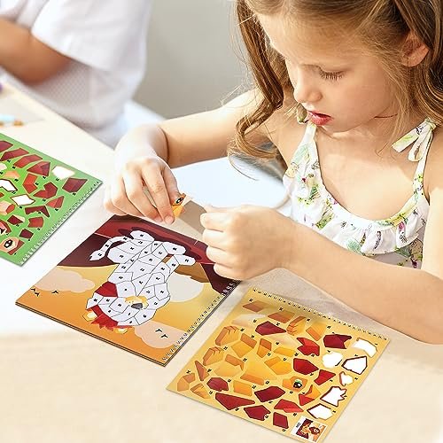 JOYIN 4-Pack Mess-Free Sticker Painting Fun for Kids