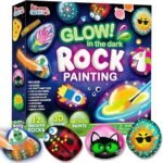 JOYIN Glow-in-the-Dark Rock Painting Kit for Kids