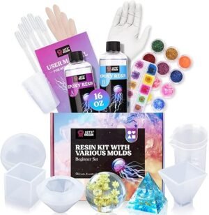 LET'S RESIN 16oz Silicone Molds & Epoxy Starter Kit