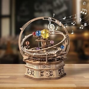 ROKR Starry Night 3D Wooden Music Box Puzzle Kit