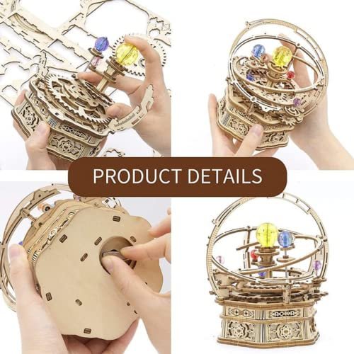 ROKR Starry Night 3D Wooden Music Box Puzzle Kit