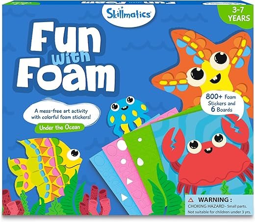 Skillmatics Underwater Animals Foam Sticker Art Kit