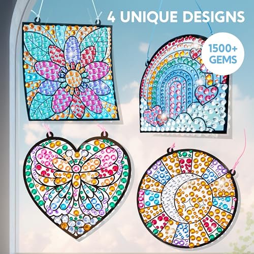 Sparkling Window Art Suncatchers for Creative Kids!