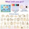 Worgree DIY Wooden Magnets Craft Kit for Kids