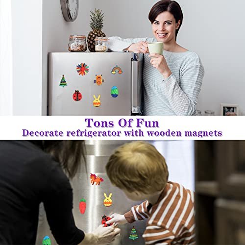 Worgree DIY Wooden Magnets Craft Kit for Kids