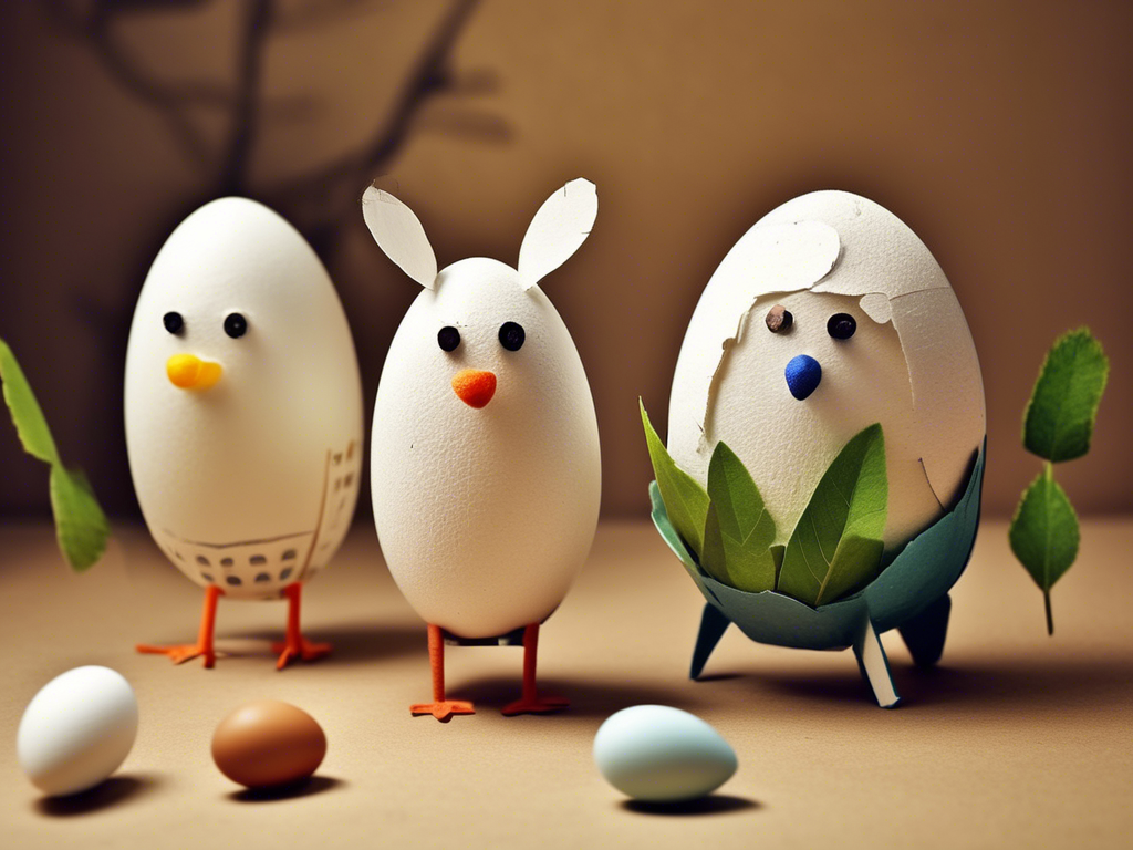 Explore Nature: Create Adorable Animals from Egg Cartons